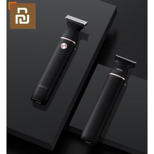 SOOCAS Electric Razor Small T-Blade Black Three-way Blade Fast Shaving Charge Dry and Wet Double Shaving Shaver For Men