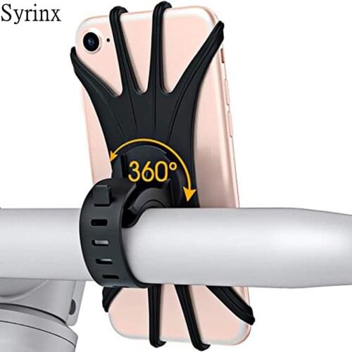 Universal Silicone Bicycle Motorcycle Handlebar Mount Holder 360 Degree Flexible Bike Mount phone holder For Iphone Samsung GPS