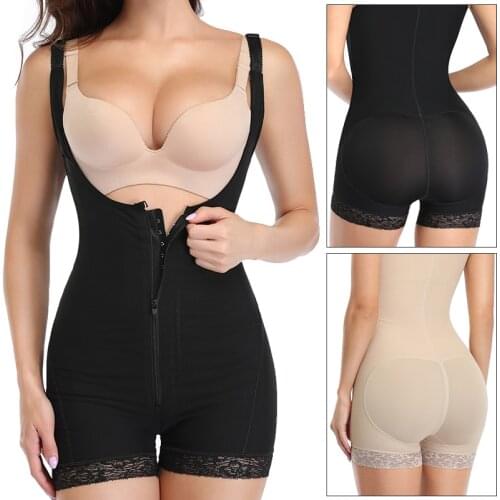 Fajas Women Full Body Shaper Slimming Bodysuit Butt Lifter Waist Trainer Corset Thigh Slimmer Modeling Strap Girdles Plus Size