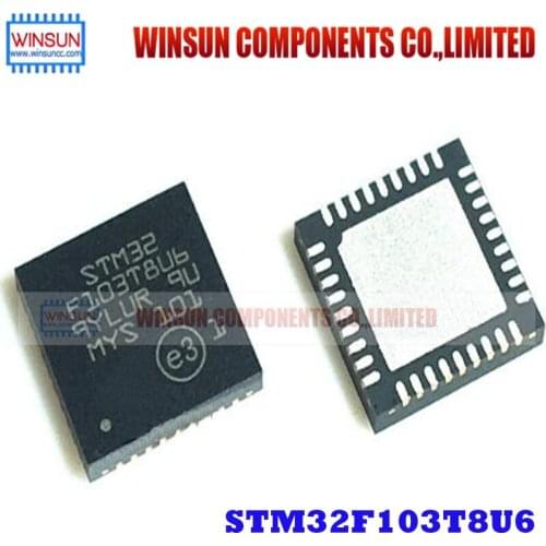 1PCS/LOT STM32F103T8U6 QFN36 VFQFPN36 32F103T8U6 Brand New