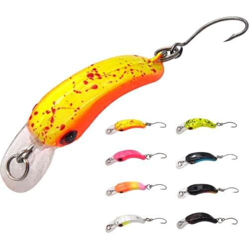 1PC Mini Minnow Artificial Hard Lure Fishing Bait Sharp Hook Crankbait Wobbler Tackle Trout Freshwater Accessories 4cm 1.5g