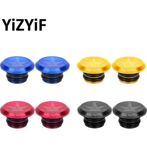 2Pcs MTB-Mountain Bicycle Handlebar End Caps Road Bike Handlebar Grips Plug Aluminum Bicycle Parts Handlebar Cap Handle Grip