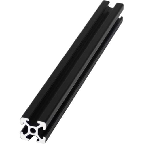 2PCS Black 2020 Aluminum Profile European Standard Linear Rail Aluminum Profile Extrusion for DIY 3D Printer Workbench CNC 400mm