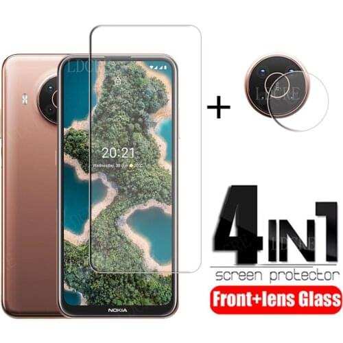 4-in-1 For Nokia X20 Glass For Nokia X20 Tempered Glass HD Screen Protector Protective Camera Film For Nokia X20 X10 Lens Glass