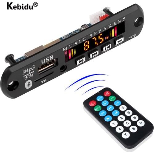 8V 12V 16V Bluetooth Audio MP3 WMA Decoder Board USB TF AUX FM Radio Module Wireless MP3 Player Car Kit With Remote Control
