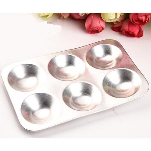 Watercolor Painting Palette Drawing Tool Multi-function Artist Accessories School Office Supplies 6 Holes 13*8.7 Cm Aluminum