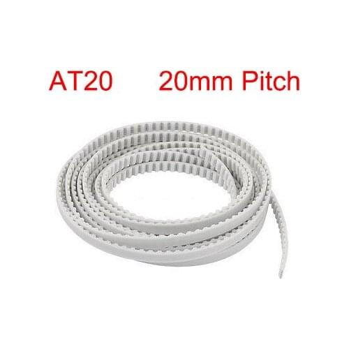 AT20 20mm 25mm 30mm 35mm 40mm Width 20mm Pitch Open Loop End PU Polyurethane Steel Wire Groove Cogged Synchronous Timing Belt