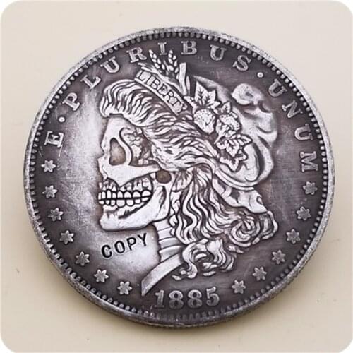Hobo Nickel Coin 1885-P Morgan Dollar COPY COIN