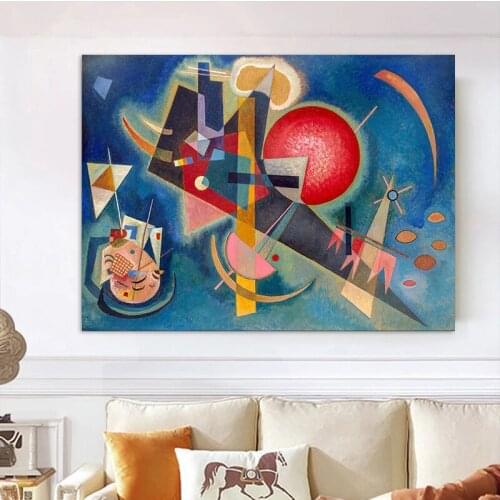 Im Blau Art Print by Wassily Kandinsky Canvas Painting For Living Room Home Decoration Oil Painting On Canvas Wall Painting