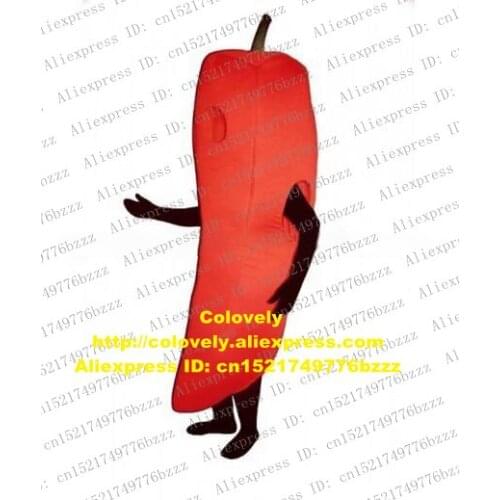 Red Hot Pepper Chili Chilli Capsicum Vegetable Mascot Costume Adult Cartoon Character Sales Promotion Square Publicity zz7115