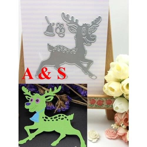 METAL CUTTING DIES Cartoon Christmas Deer gift Scrapbook card album wedding paper craft home decor embossing stencil punch H07