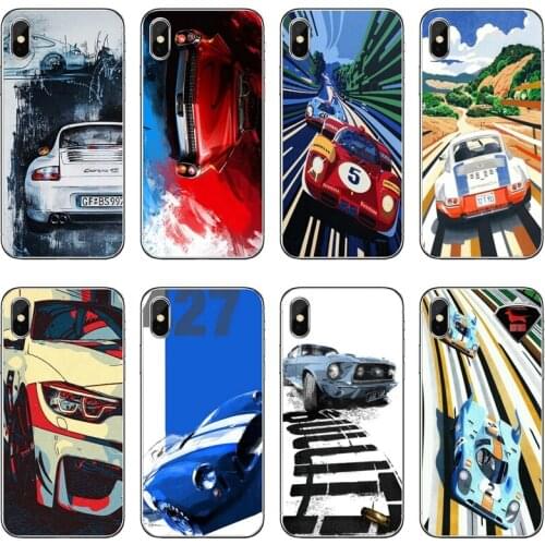 Racing car JDM Cartoon Transparent Phone Case For iPhone 12 11 Pro Max Mini XS Max XR X 8 7 Plus 6 6S Plus 5 5S SE 2020