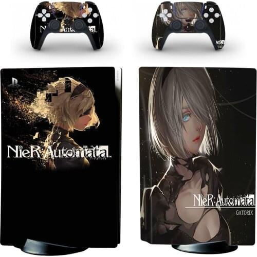 NieR Automata PS5 Standard Disc Edition Skin Sticker Decal Cover for PlayStation 5 Console & Controllers PS5 Skin Sticker Vinyl