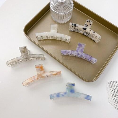 Ruoshui Woman T Shape Acetate Hair Claws Barrettes Women Hair Accessories Barrettes Hairgrip Women Hair Crab Hairpins Hair Clips