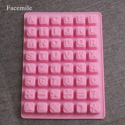 1PCS Letters Shape Silicone Mold Jelly Chocolate Soap Gift Decorating DIY Kitchenware Bakeware 02015