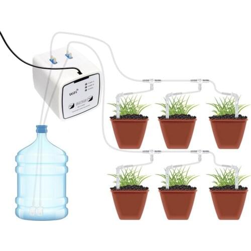 WIFI Remote Control Intelligent Watering Device Automatic Water Drip Irrigation System Mobile Control 15/20 Pot Irrigation Set