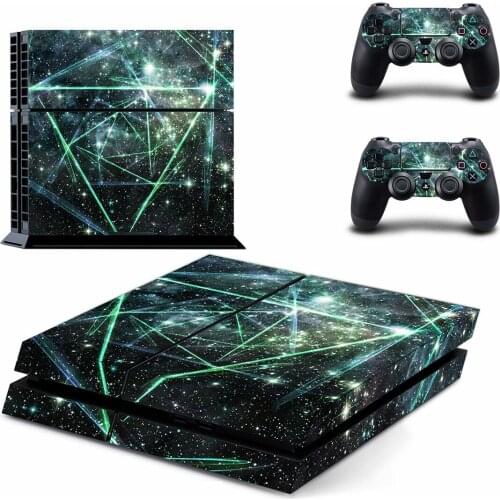 Science Fiction Style PS4 Skin Sticker for Playstation 4 Console & 2 Controllers Decal Vinyl Protective Skins Style 1