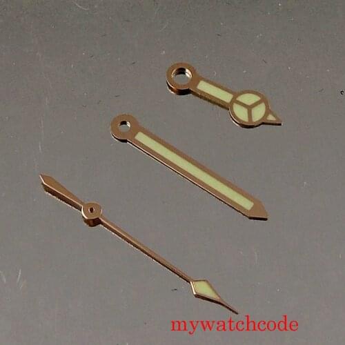 Watch Hands Wristwatch Parts Fit MIYOTA 8215 8205 821A Automatic Movement Rose Gold Plated
