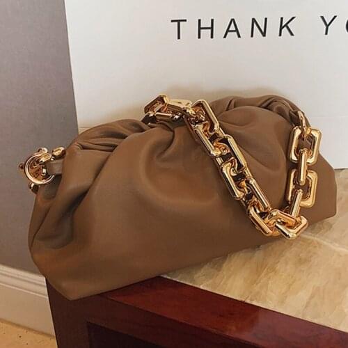 Womens Dumpling Bag Shoulder Handbag Trendy Cloud Crossbody Chain Pouch Tote Bags Evening Dress Purse