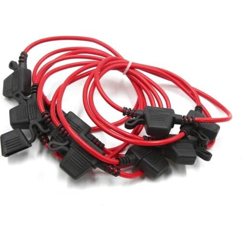 Uxcell 10Pcs DC 32V APM ATM Standard Mini Blade in-line Fuse Holder Waterproof for Car