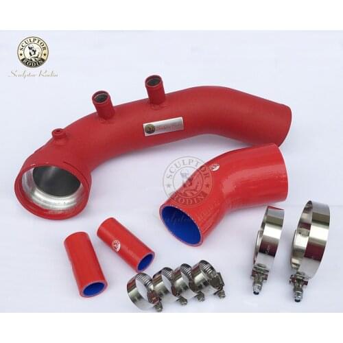 Intake Turbo Charge Pipe Kit For N54 E82 E87 E88 E90 E92 E93 135i 335i 335xi 335is 335i xdrive air charge pipe 535xi 535i RED