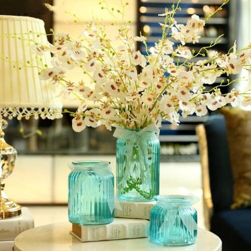 Wave Risk Glass Flower Vases