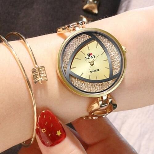 Ladies Mujer Watch Quartz New Crystal Luxury Watch Feminino Relogio Bracelet Womens Wristwatch Reloj Gold/Silver bayan kol saati