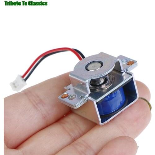 1PC Miniature Electromagnet Inhaled Through Push-pull Type Micro Electromagnet DC 5V 6V 9V 12V DIY Magnetic Materials