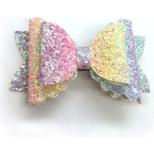 1piece Fashion Girls Glitter Hair Bows Clips Spring Headdress Party Dance School Hair Accessories Hairpins Hairgrips