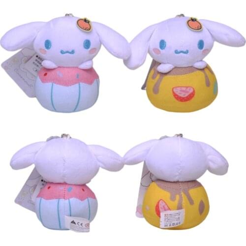2 Styles Japanese Girl Heart Cute Cartoon Fruit Dessert Kawaii Cinnamoroll Plush Toy Doll Pendant Bag Ornament Kid Toy Girl Gift