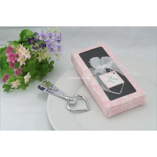 200pcs Wedding Favors LOVE Bottle Opener Key Wine Opener In Gift Box Heart Shaped Beer Bottle Opener Wedding Gifts