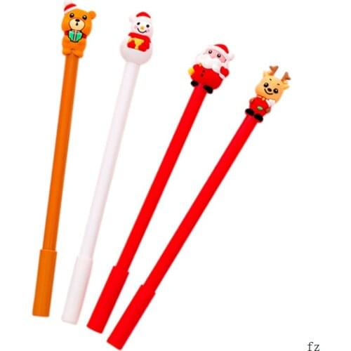 500 Pcs Cartoon Santa Claus Neutral Pens Student Signature Pen Examination Learning Supplies School Office Supplies