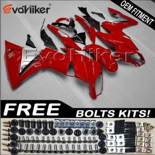 ABS Plastic Bodywork Set for 650R ER6f 2009 2010 2011 red ER-6f 09 10 11 Injection mold ABS plastic panels kit
