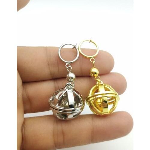Anime Tokyo Revengers Kazutora Hanemiya Hollow Ball Pendant Earrings Cosplay Earrings Jewelry Accessories