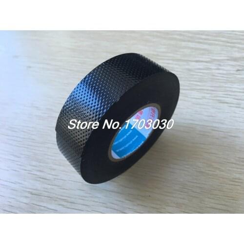 Black Rubber 23mm Width Self Adhesive High Voltage Insulation Electrical Tape 5M