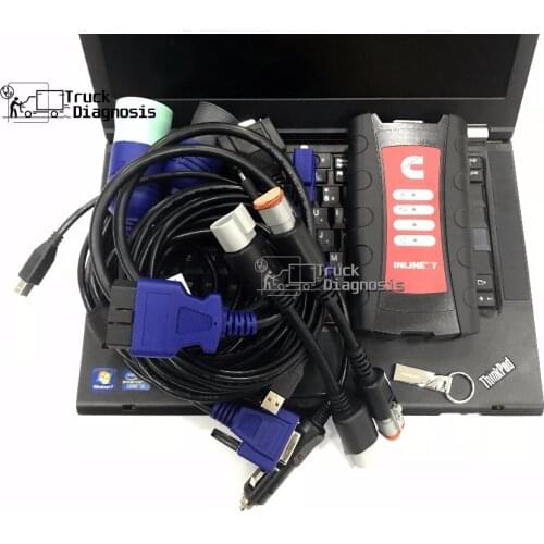 T420 laptop+inline7 Data Link Adapter replace inline6+Insite 8.5 pro+incal impower truck excavator Engine diagnostic tool