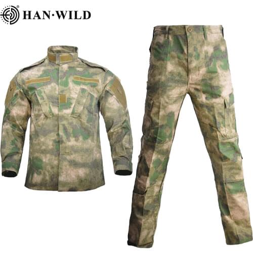 HAN WILD Military Uniform Jungle Camouflage Combat Airsoft Tactical Jacket Pants Clothing Set ACU CP Army Suit Dropshipping