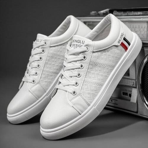 New Men Casual Shoes Lace Up Sneakers Comfortable Breathable Walking Sport Sneakers Male White Shoes Rubber Sole Sneakers