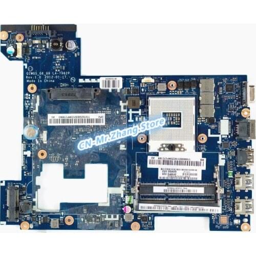 SHELI FOR Lenovo G580 Laptop Motherboard 11S90001508 90001508 QIWG5 LA-7982P DDR3