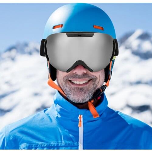 Outdoor Men Women Ski Protection Glasses Anti-fog Anti-wind Skiing Snow Snowboard Gogglesblue