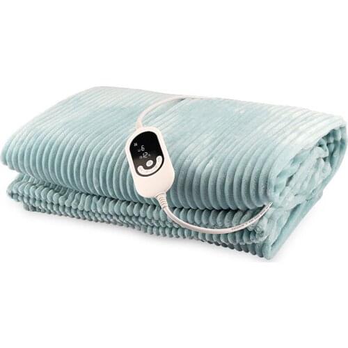 Electric Heating Blankets Winter New Home Intelligent Control Bed Sofa Warmer Throw Comfortable Striped Flannel
