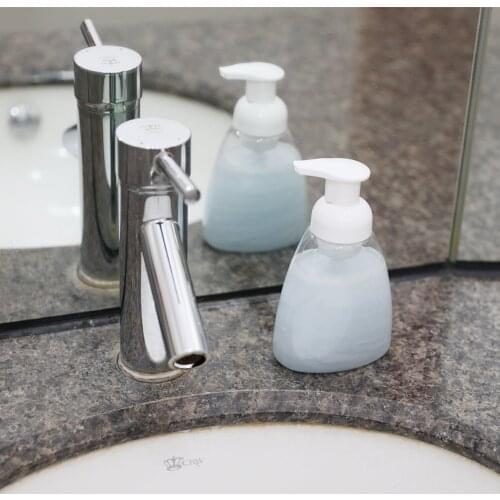 2PCS 300ml Plastic Bathroom Hotel Liquid Soap Foam Dispenser Clear Foam Make Up Shampoo Lotion Containers Bottle