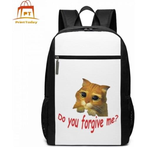 Puss In Boots Backpack Puss In Boots Backpacks Student Trendy Bag Mens - Womens School High quality Bags