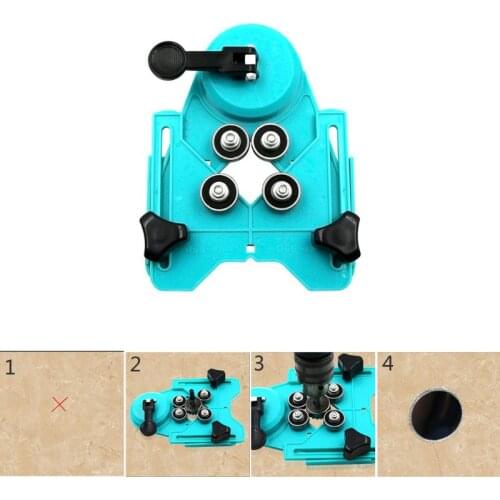Adjustable 4-83mm Drill Bit Glass Tile Hole Saw Core Bit Guide Openings Locator