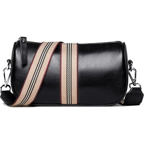 100% Genuine Leather Shoulder Bag Women Handbags Fashion Designer Female Messenger Bag Luxury High Quality Cowhide Womens Bag