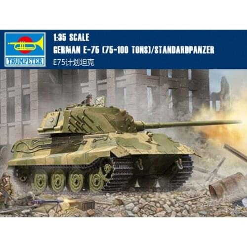 Trumpeter 01538 1/35 Scale German E-75(75-100 Tons)/Standardpanzer Tannk Assembly Model Building Kits For Adults Hobby DIY