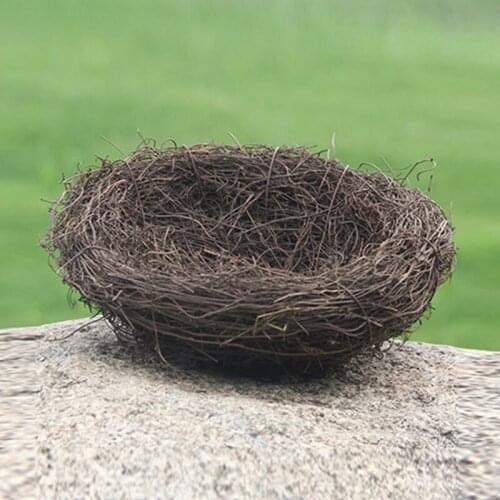 Nature 6/8/10/12/15 cm Vintage Decoration Prop Bird Nest Bird Cage Creative for Optical Store Window Display Photography Props