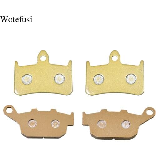 Wotefusi Hot 2 Pairs Front Rear Brake Pads For Honda NT400 89-94 New 1989 1990 1991 1992 1993 1994 [ST20]
