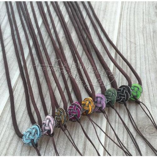 DIY jewelry accessories Multicolor jade ring necklace rope Jade jade ornaments for necklaces Pendant rope rope free delivery