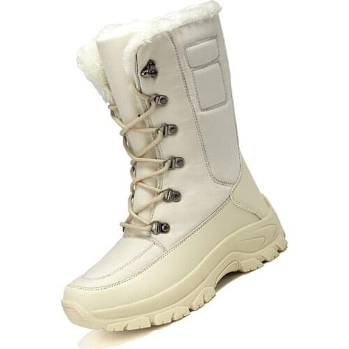 Women Boots Waterproof Winter Shoes Women Snow Boots Platform Keep Warm Ankle Winter Boots With Thick Fur Heels Botas Mujer 2021